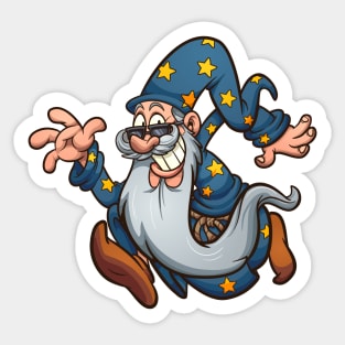 Running wizard Sticker